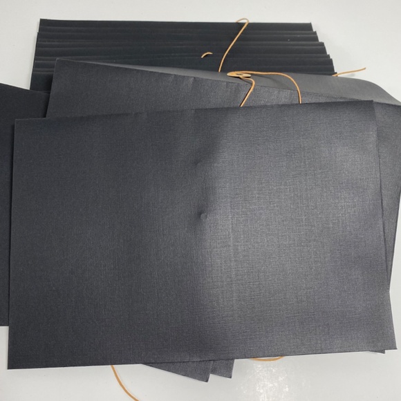 Custom Black String Closure Envelopes - Picture 3 of 3